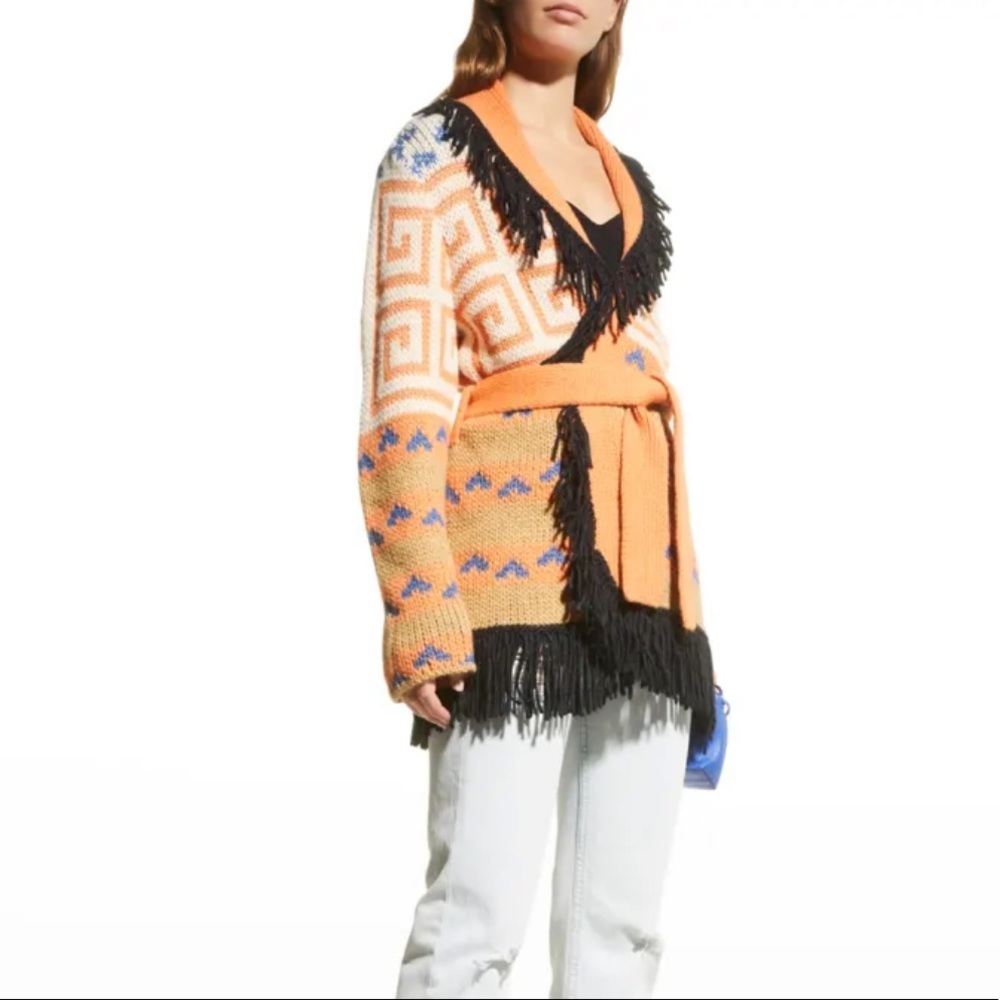 MOTHER The Belted Short Cardigan Large